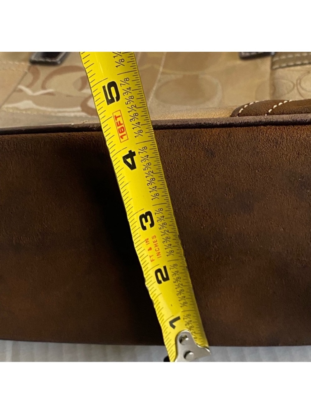 Coach leather patchwork top bag - Picture 12 of 13